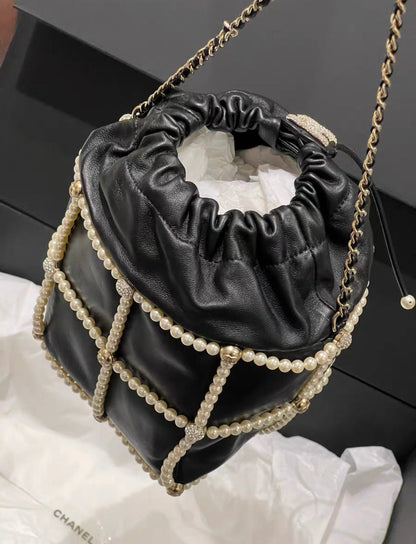 Chanel Luxury Lambskin Black Handbag Lambskin