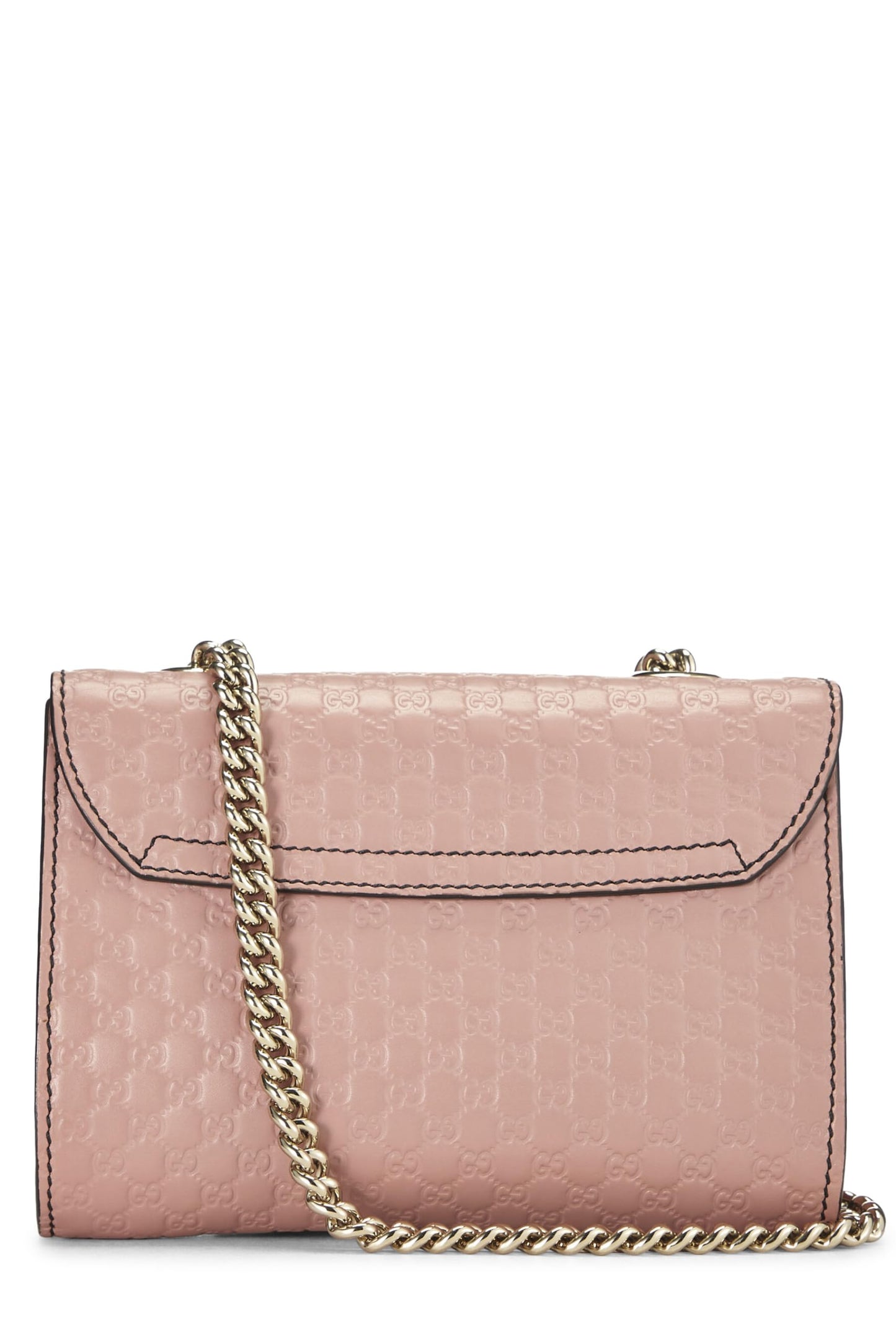 Gucci,  Pink Microguccissima Leather Emily Chain Crossbody Bag, Pink