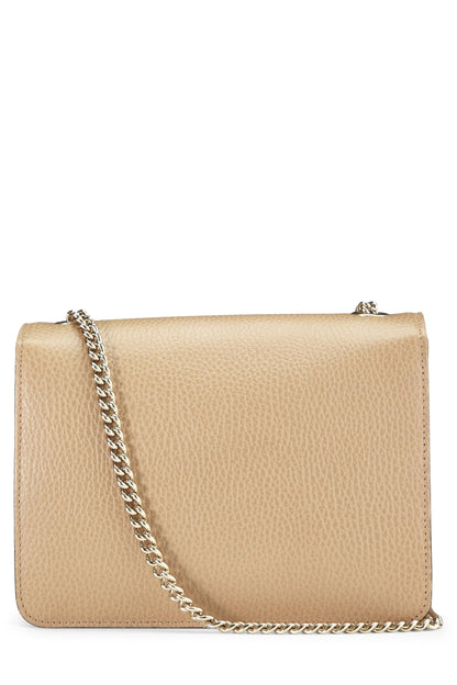 Gucci,  Beige Leather Interlocking Crossbody, Beige