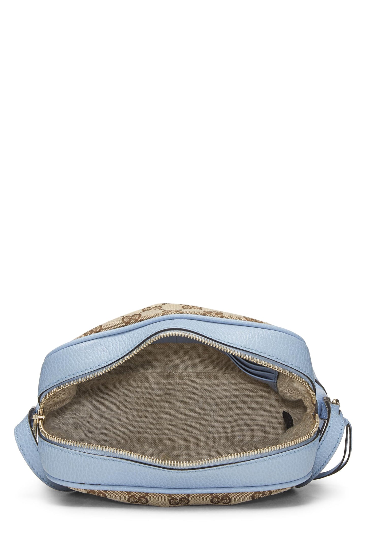 Gucci,  Blue Original GG Canvas Bree Crossbody, Blue