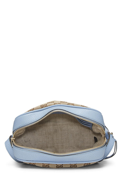 Gucci,  Blue Original GG Canvas Bree Crossbody, Blue