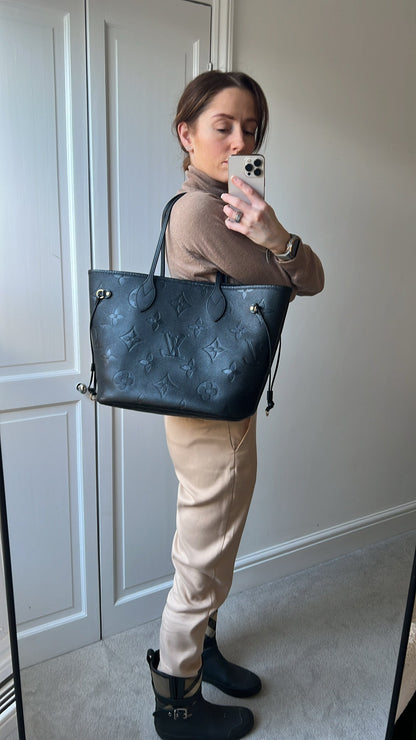 Louis Vuitton Neverfull MM Black Empreinte (RRP £1,970)