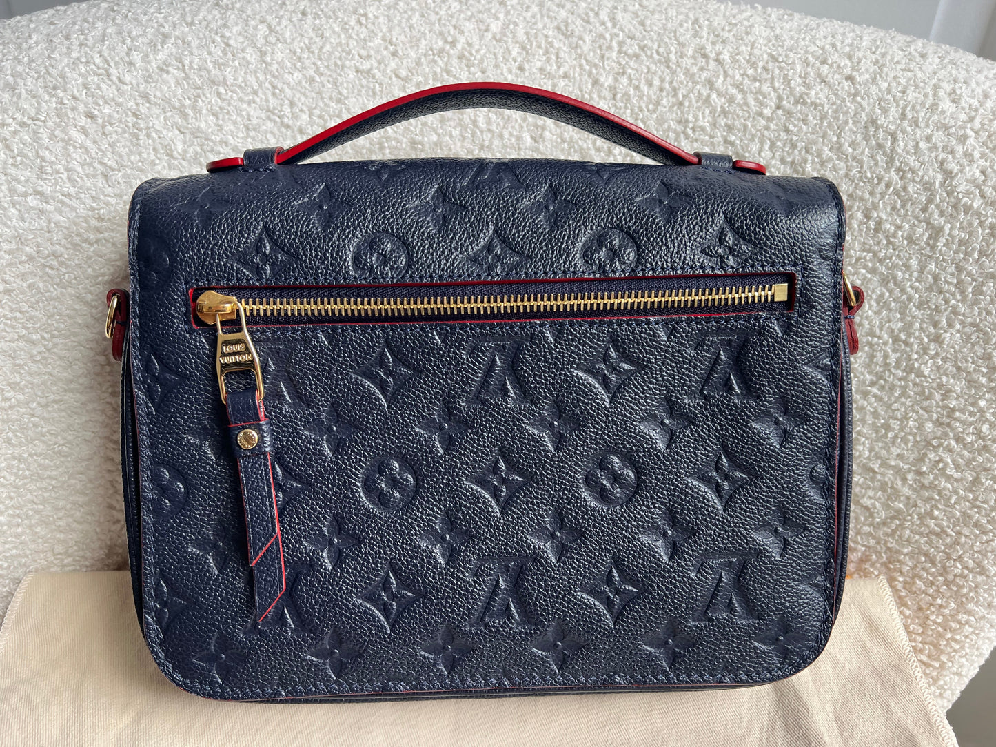 Louis Vuitton Pochette Metis Marine Rouge Empreinte (RRP £2,200)
