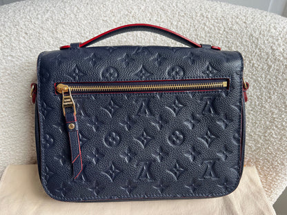 Louis Vuitton Pochette Metis Marine Rouge Empreinte (RRP £2,200)