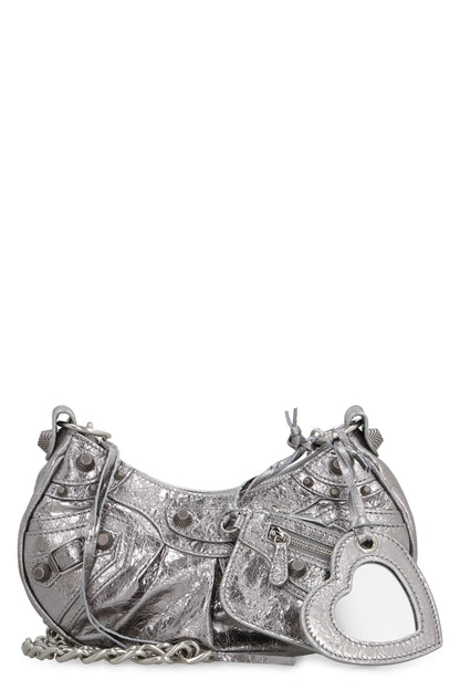 LE CAGOLE XS LEATHER CROSSBODY BAG