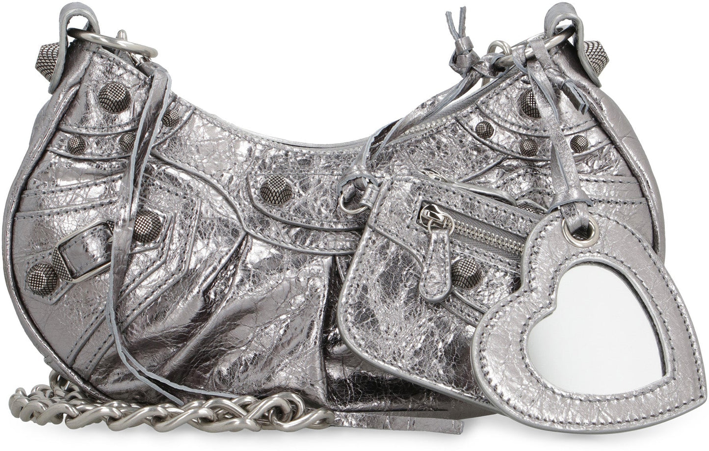 LE CAGOLE XS LEATHER CROSSBODY BAG