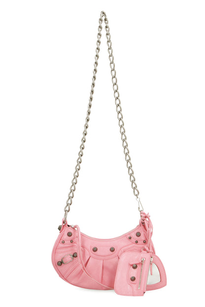 LE CAGOLE LEATHER CROSSBODY BAG