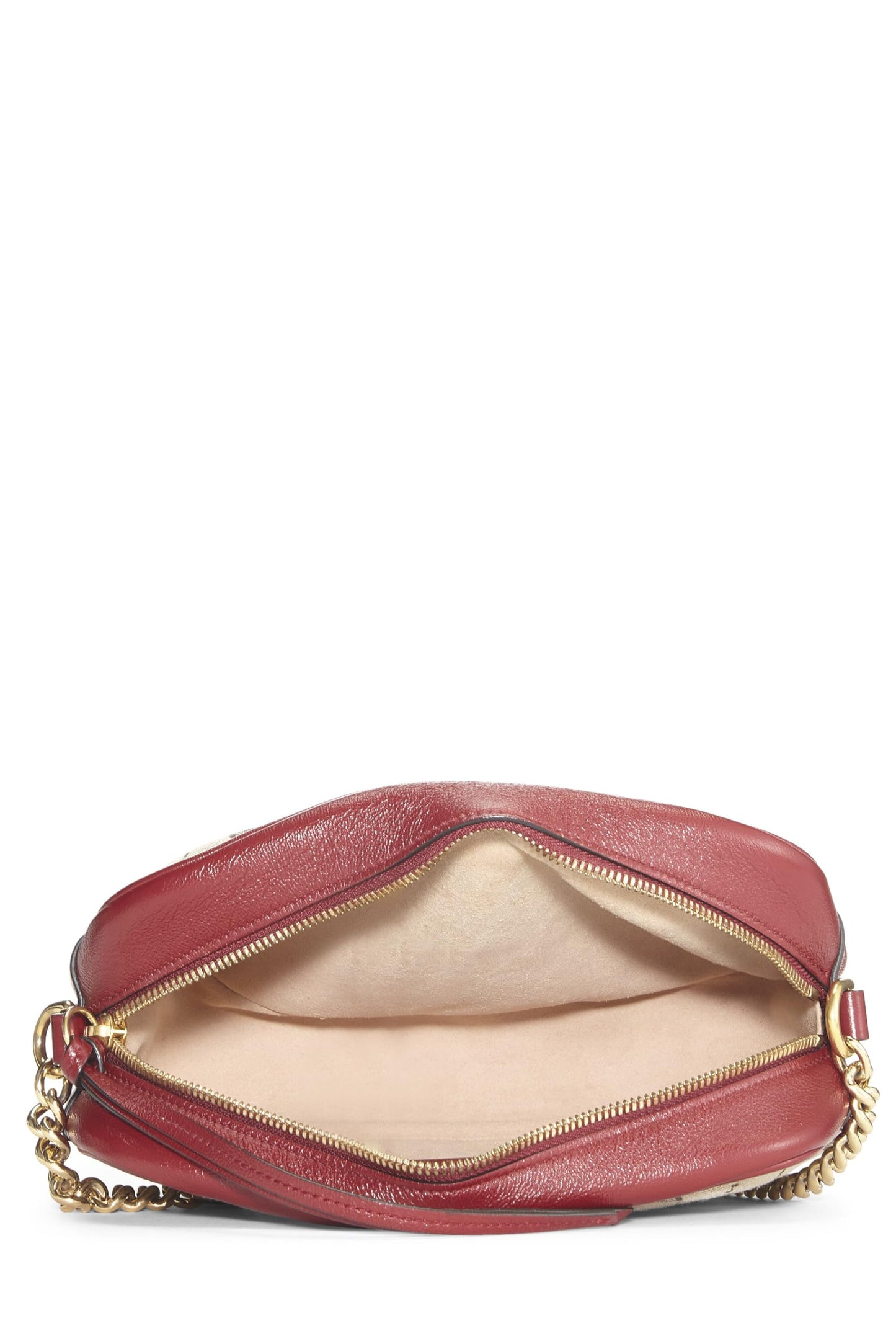 Gucci,  Red Original GG Canvas Marmont Crossbody Small, Red