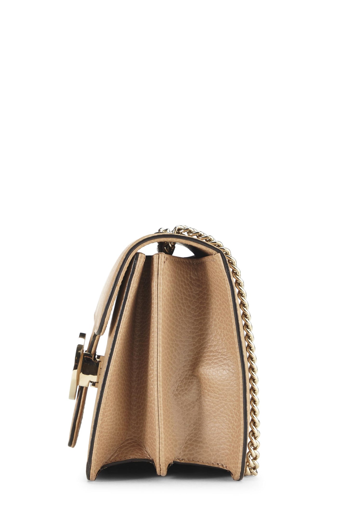 Gucci,  Beige Leather Interlocking Crossbody, Beige