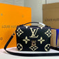 Makersluxe - Monogram Crossbody Bag Black