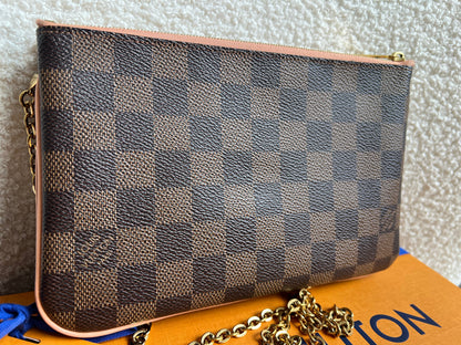 Louis Vuitton “LV” Double Pochette Damier Ebene