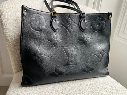 Louis Vuitton On the Go GM Black Empreinte (RRP £2,620)