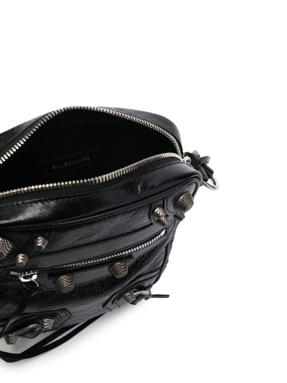 LE CAGOLE LEATHER CROSSBODY BAG