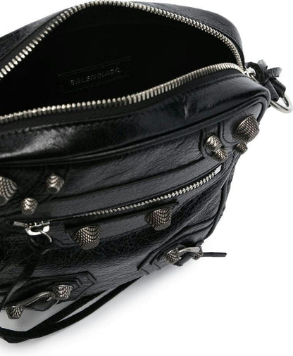 LE CAGOLE LEATHER CROSSBODY BAG