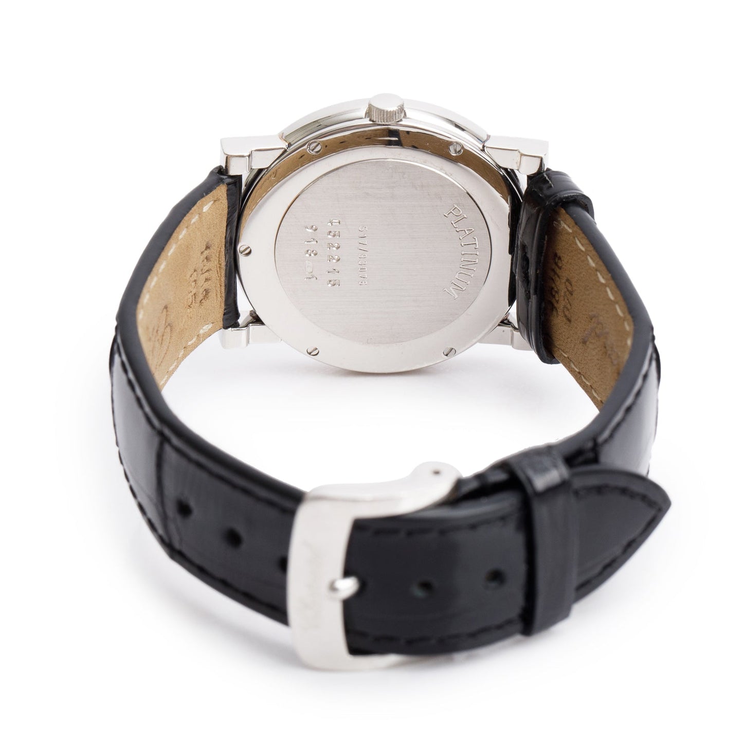 Chopard Vintage Platinum Diamond Bezel 31 MM Watch White Diamond Dial