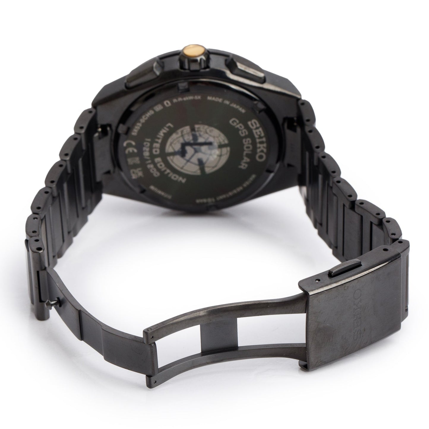 Seiko Limited Edition Black Titanium Astron Solar GPS 43 MM Chronograph Watch SSH145J1 w/ Box