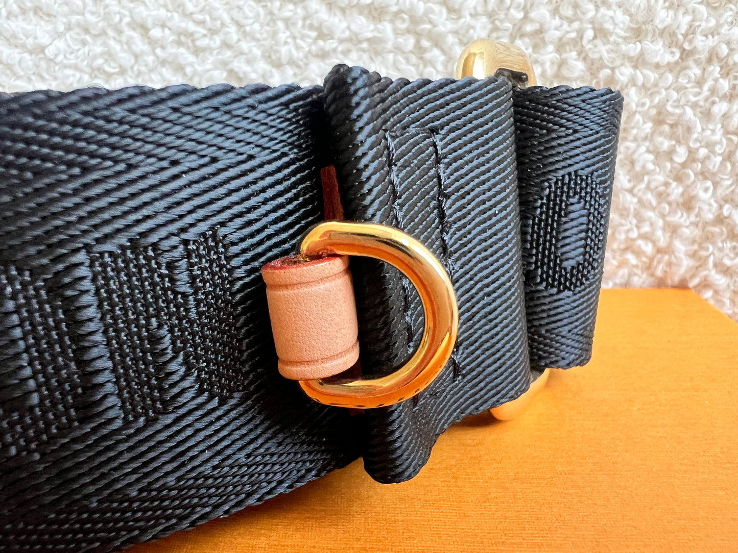 Louis Vuitton Black Canvas Bandouliere Strap