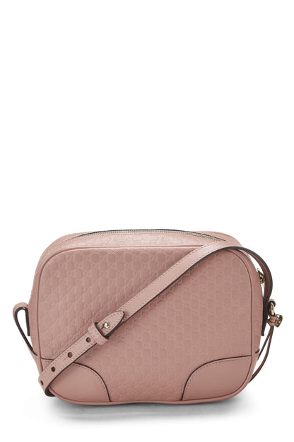 Gucci,  Pink Microguccissima Leather Bree Crossbody, Pink