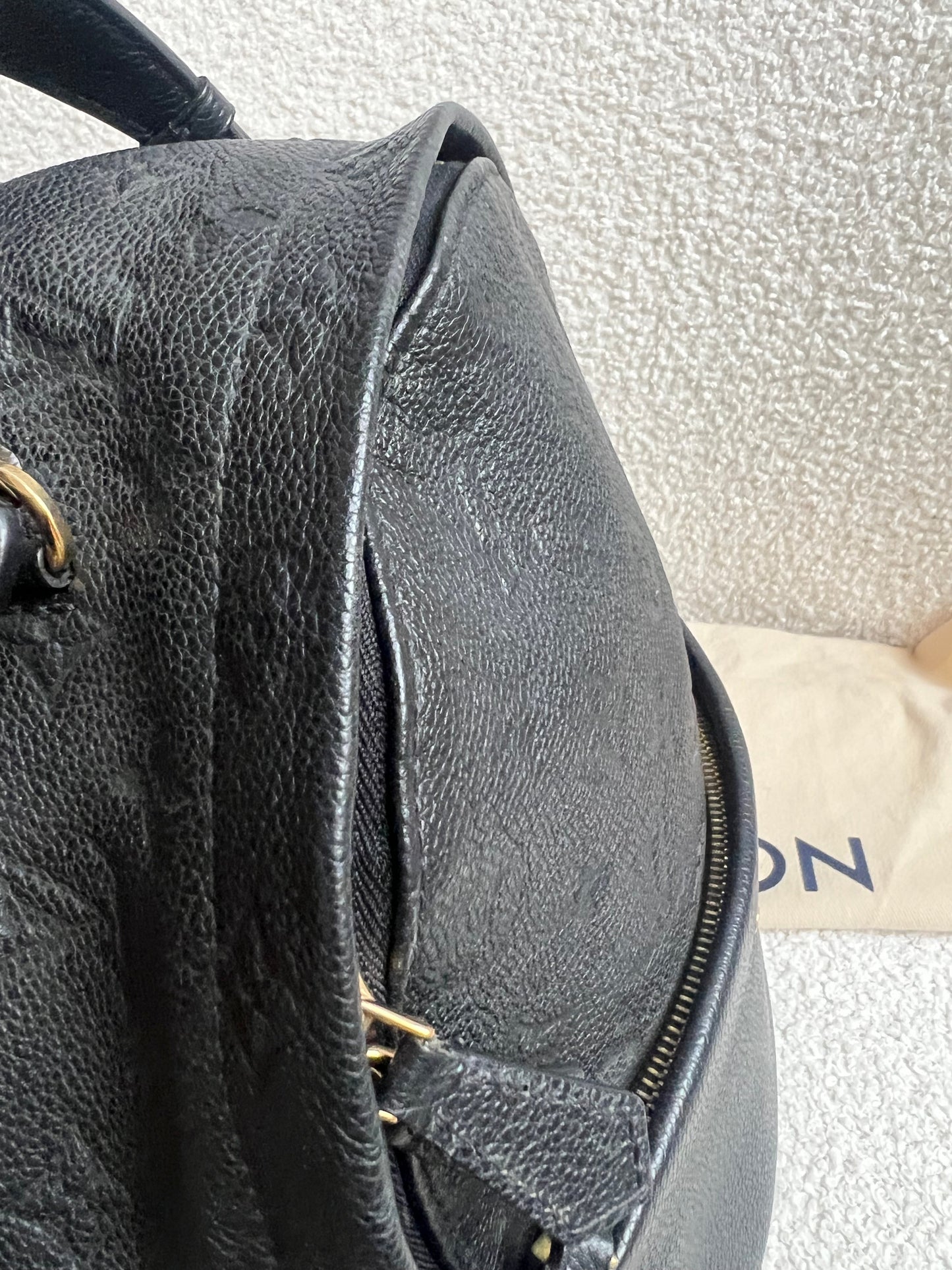 Louis Vuitton Sarbonne Backpack Black Empreinte