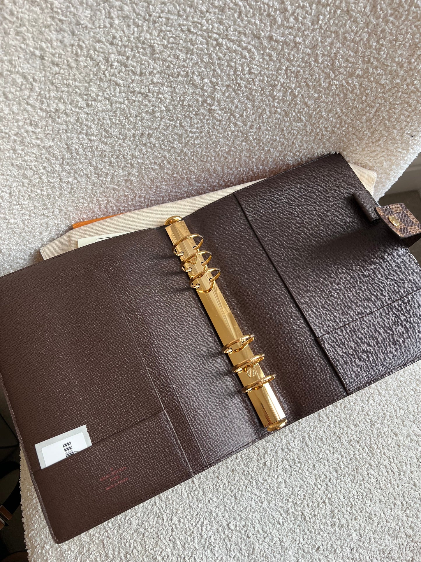 Louis Vuitton Damier Ebene Large Ring Agenda Cover (RRP £595)