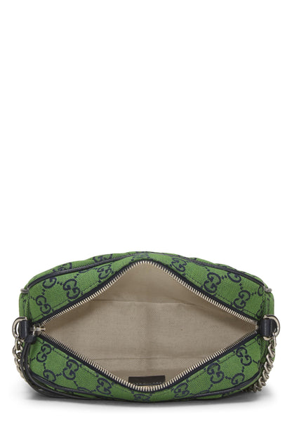 Gucci,  Green Original GG Canvas Matelassé Marmont Crossbody Small, Green