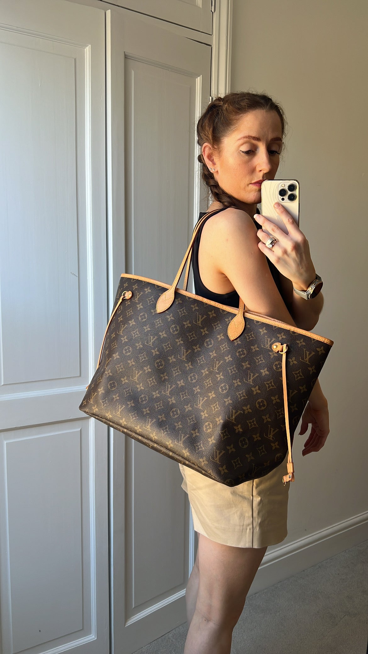 Louis Vuitton Neverfull GM Monogram Pivoine Interior (RRP £1,470)