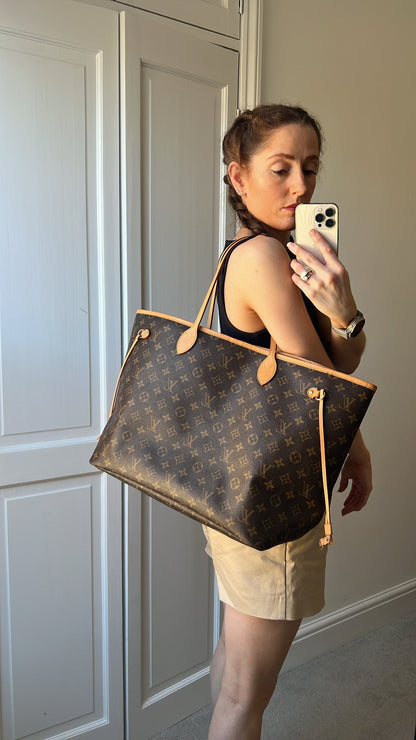 Louis Vuitton Neverfull GM Monogram Pivoine Interior (RRP £1,470)