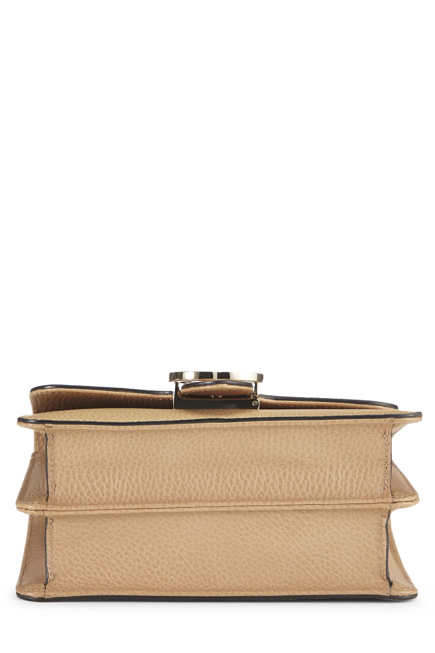 Gucci,  Beige Leather Interlocking Crossbody, Beige