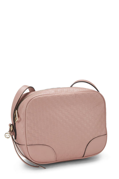 Gucci,  Pink Microguccissima Leather Bree Crossbody, Pink