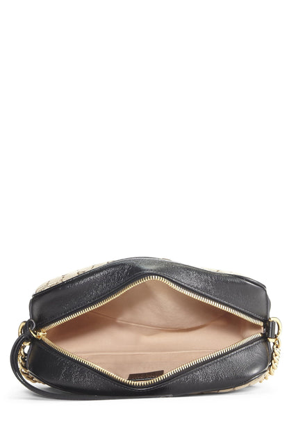 Gucci,  Black Original GG Canvas Marmont Crossbody Small, Black