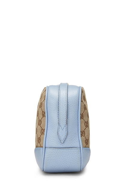 Gucci,  Blue Original GG Canvas Bree Crossbody, Blue