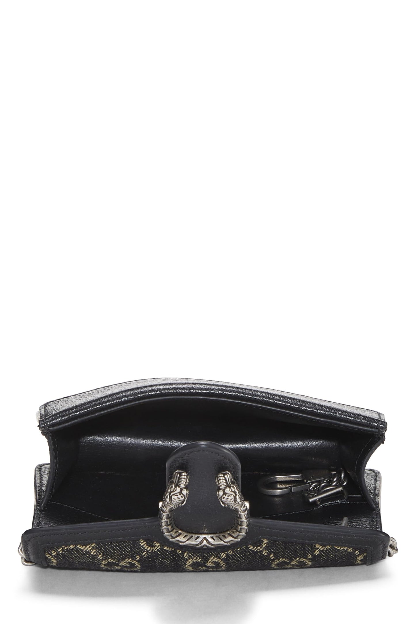 Gucci,  Black Denim Dionysus Crossbody Super Mini, Black