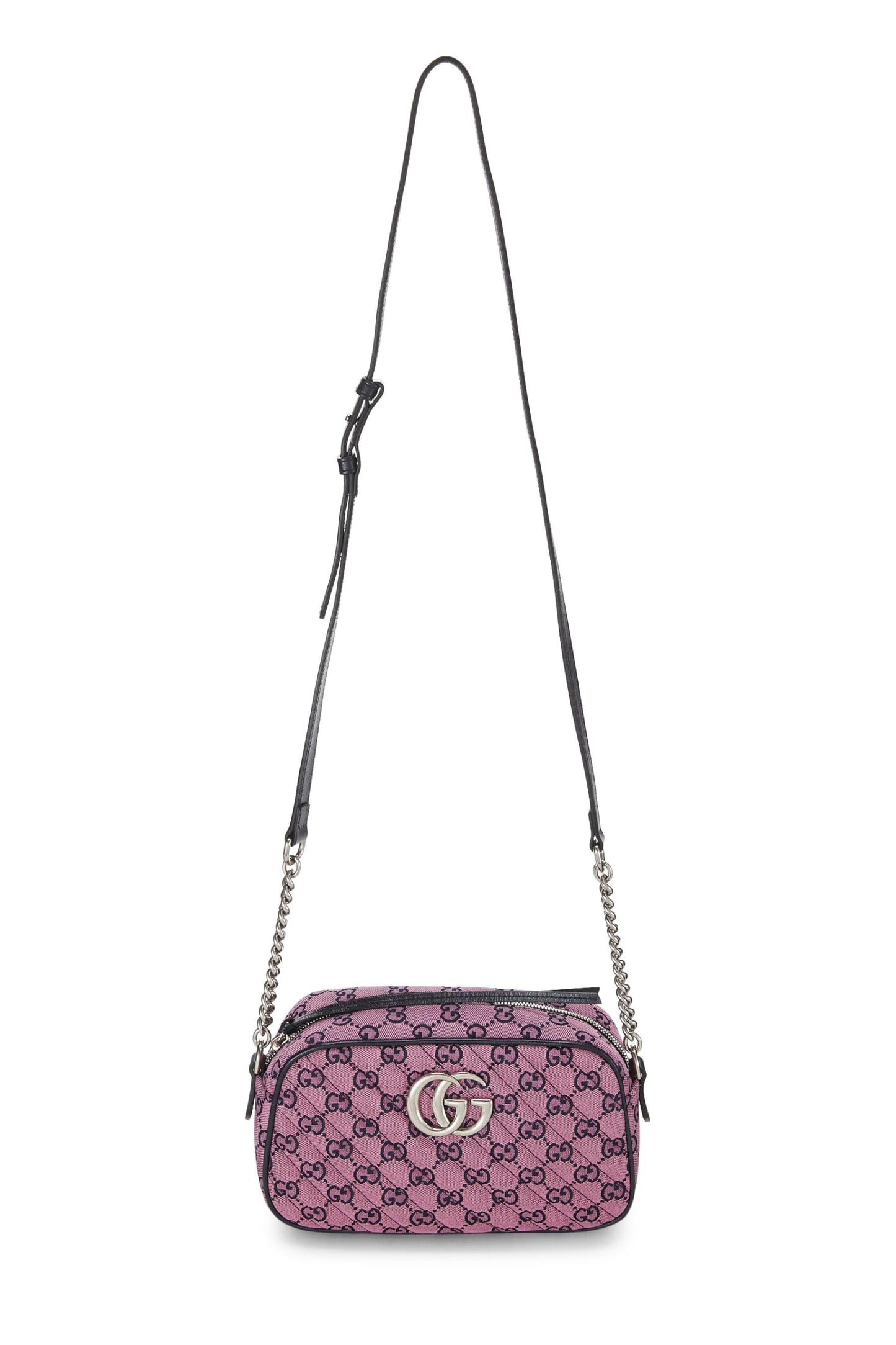 Gucci,  Pink Original GG Canvas Marmont Crossbody Small, Pink