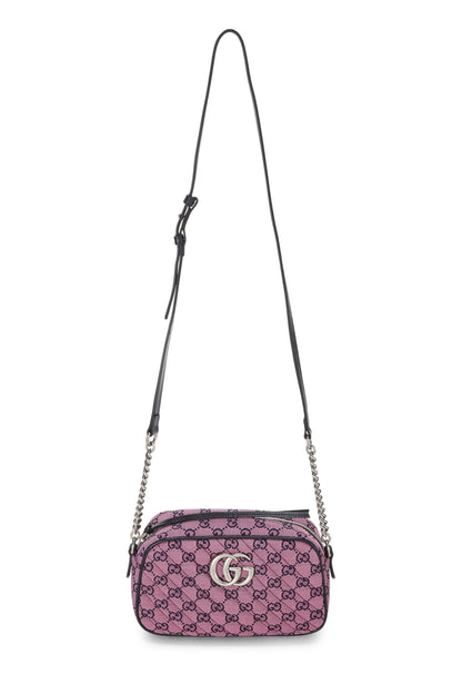 Gucci,  Pink Original GG Canvas Marmont Crossbody Small, Pink
