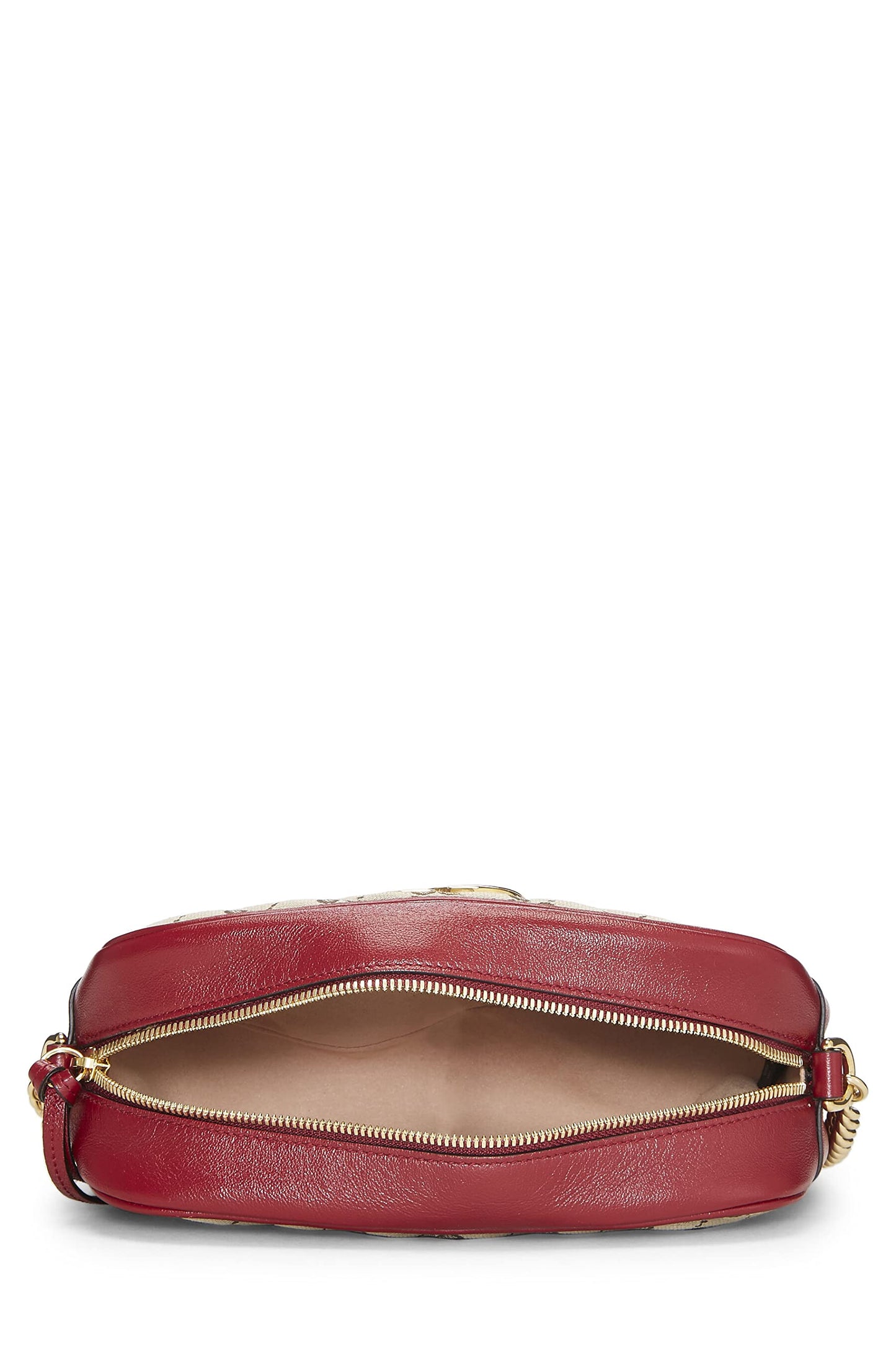 Gucci,  Red Original GG Canvas Marmont Crossbody Small, Red