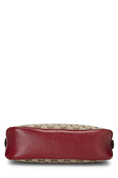Gucci,  Red Original GG Canvas Marmont Crossbody Small, Red