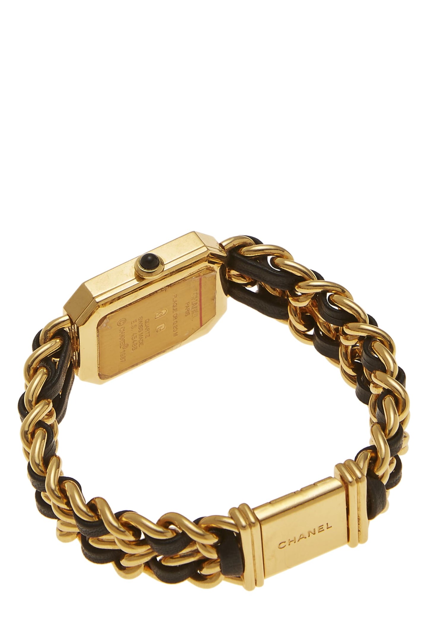 Chanel,  Black & Gold Premiere Watch Medium, Black