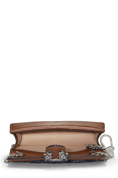 Gucci,  Blue Denim Dionysus Crossbody Super Mini, Blue