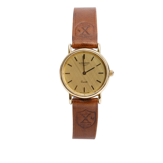 Longines Vintage Gold-Plated Stainless Steel La Grande Classique 24 MM Quartz Watch Gold Dial
