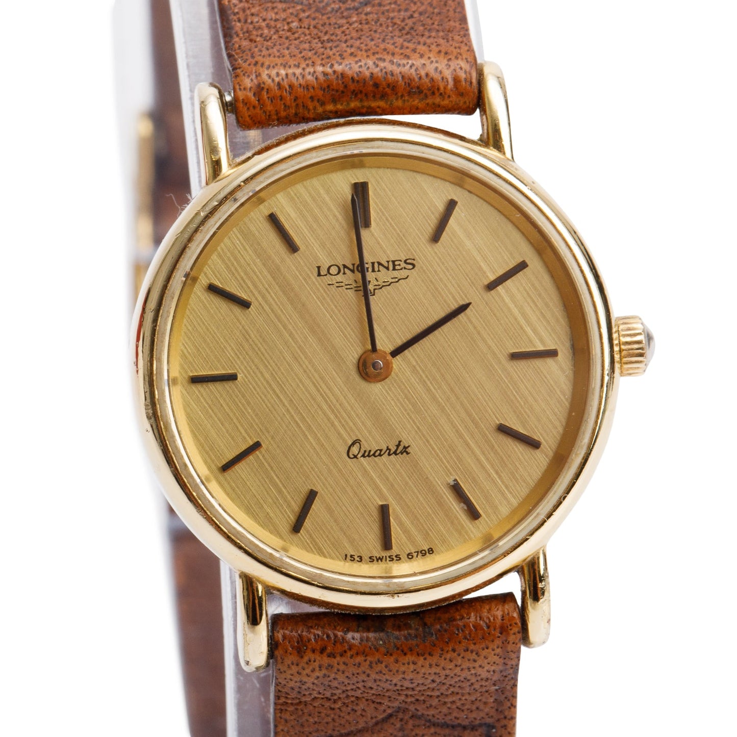 Longines Vintage Gold-Plated Stainless Steel La Grande Classique 24 MM Quartz Watch Gold Dial
