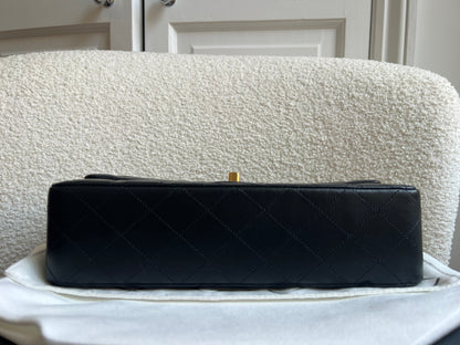 Chanel Medium Classic Flap in Black Lambskin Gold hardware (RRP £9090)