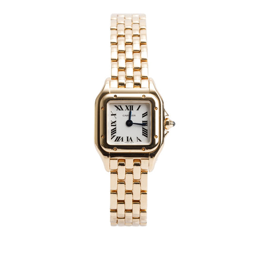 Cartier 2023 18k Yellow Gold Panthere de Cartier Watch, Mini Model 4102 w/ Box & Papers