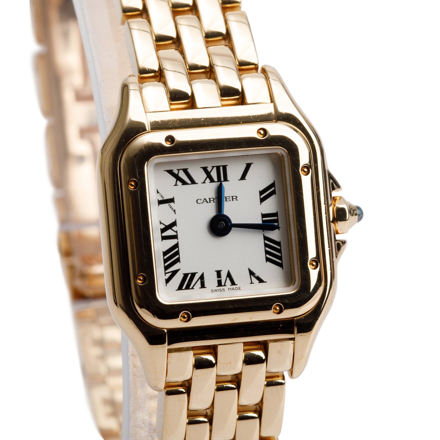 Cartier 2023 18k Yellow Gold Panthere de Cartier Watch, Mini Model 4102 w/ Box & Papers