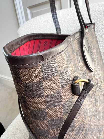 Louis Vuitton Neverfull MM Damier Ebene Cherry Interior (RRP £1,430)