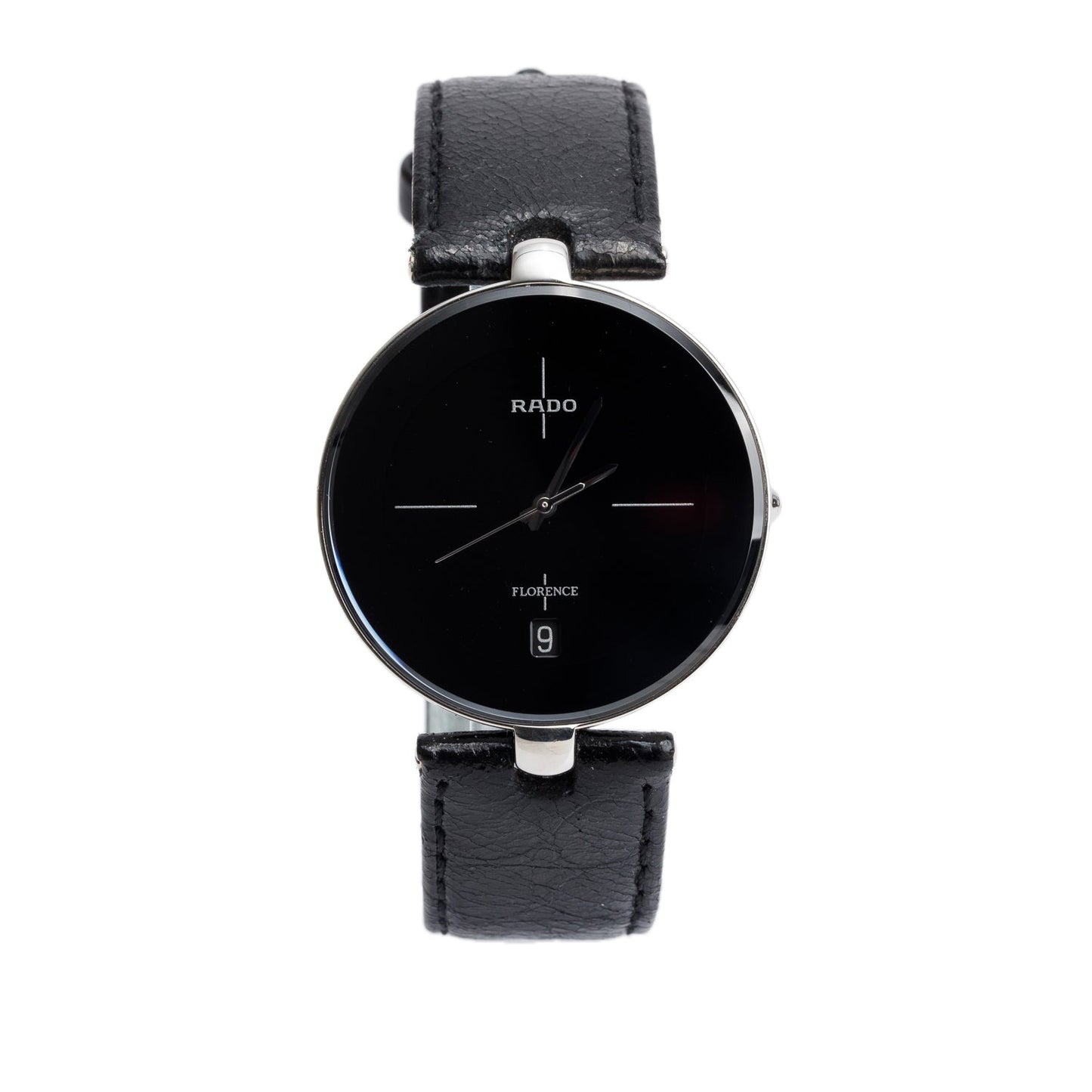 Rado Stainless Steel 35 MM Florence Classic Quartz Watch Black Dial