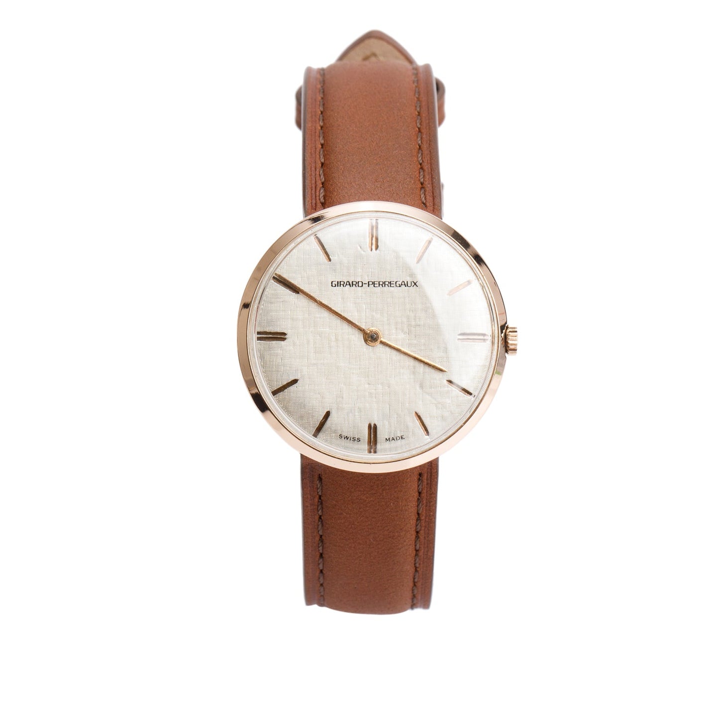 Girard Perregaux Vintage 18k Rose Gold 33 MM Manual Watch