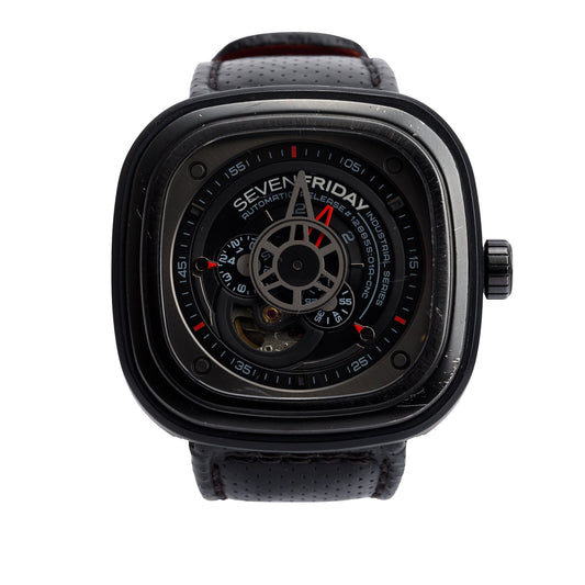 Sevenfriday Black PVD Stainless Steel Industrial Engines 48 MM Automatic Watch
