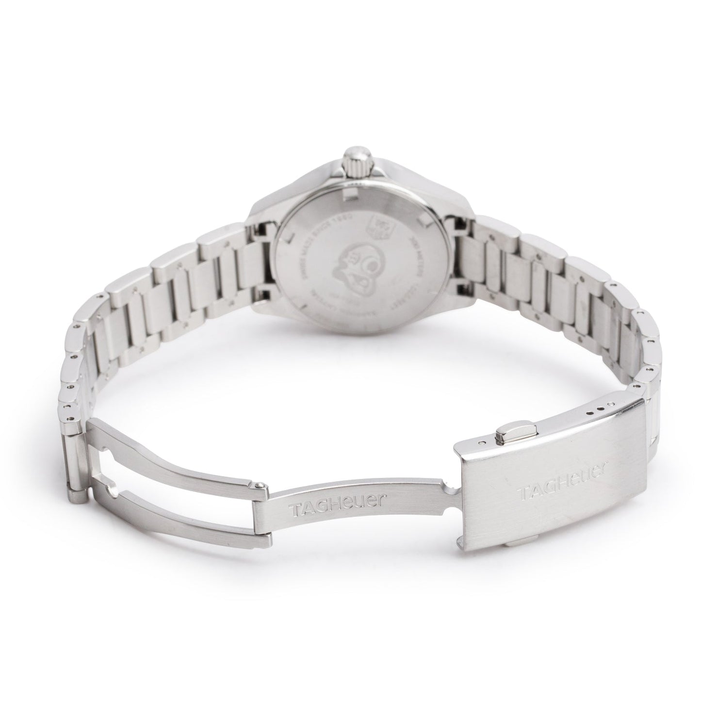 Tag Heuer Stainless Steel Aquaracer 27 MM Quartz Watch Mother of Pearl Dial WAY1412 w/ Box