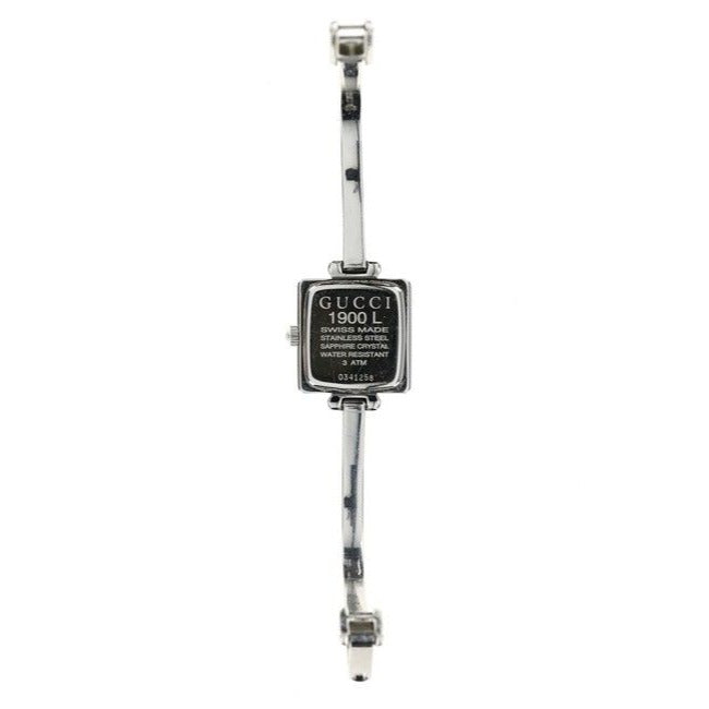 SALE! Gucci 1900L Series Square Blue Opalescent Stainless Steel Watch