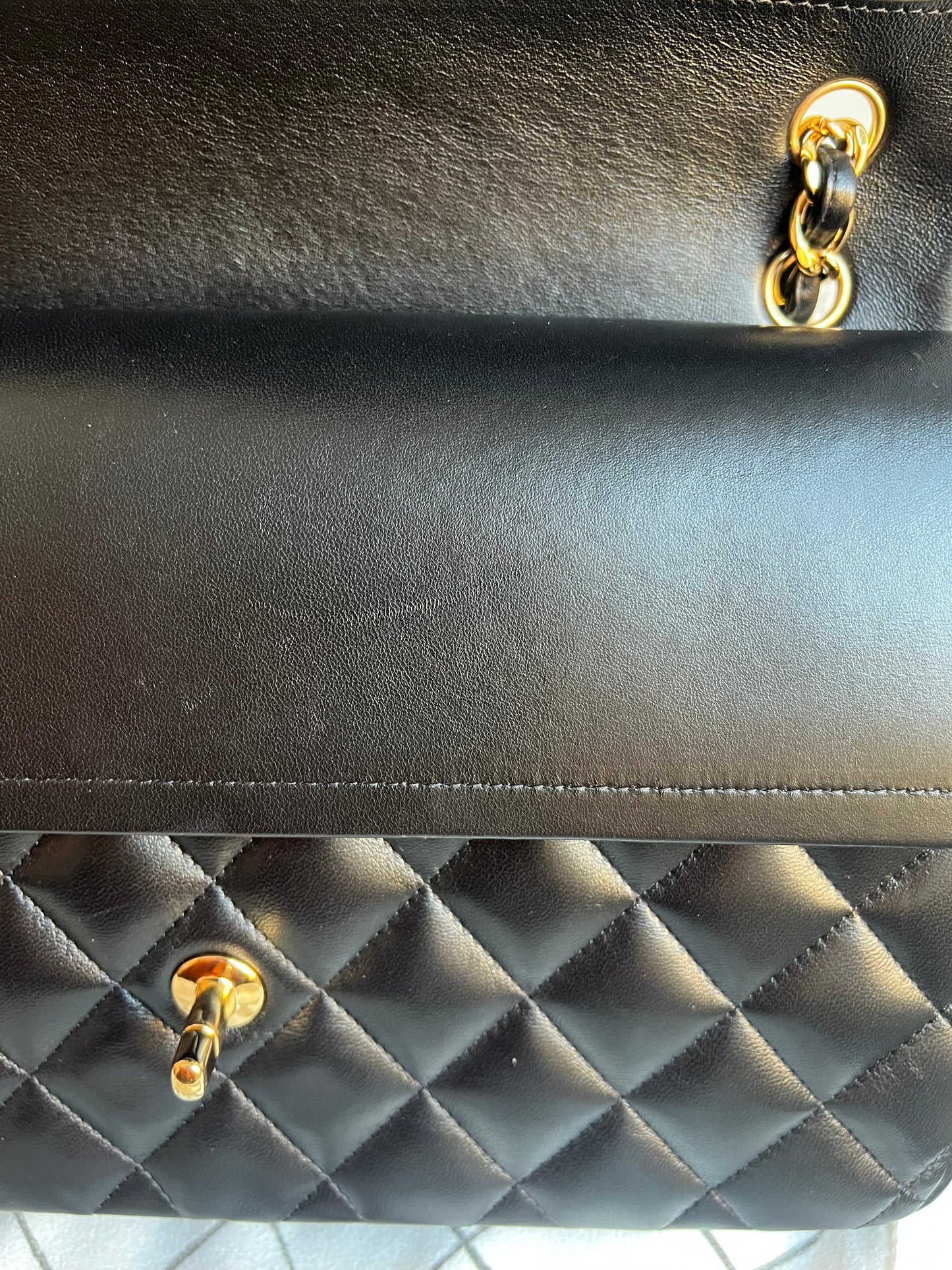 Chanel Jumbo Classic Flap in Black Lambskin Gold Hardware (RRP £9,830)